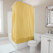 Retro orange Streifen-Duschvorhang Duschvorhang (Beispiel)