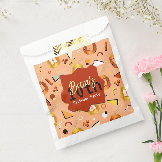 Retro Orange Tamagotchi Birthday Geschenktütchen (Versiegelt)