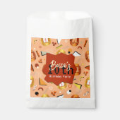 Retro Orange Tamagotchi Birthday Geschenktütchen (Vorderseite)