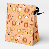 Retro Orange Tamagotchi Geburtstag Geschenkschachtel (Rückseite)