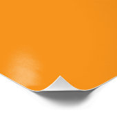 Retro Orange Textur – Sommer Stimmung Kunst Poster (Ecke)