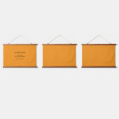 Retro Orange Textur – Sommer-Stimmung Kunst Wandteppich Mit Holzrahmen (Dreifach)