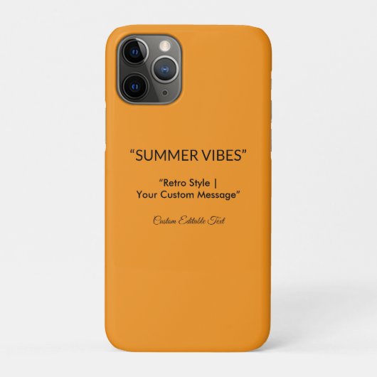 Retro Orange Textur – Sommer-Vibes Kunst Case-Mate iPhone Hülle (Rückseite)