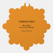 Retro Orange Textur – Sommer-Vibes Kunst Ornament Karte (Vorderseite)