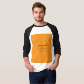 Retro Orange Textur – Sommer-Vibes Kunst T-Shirt (Vorne ganz)