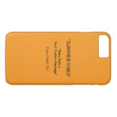 Retro Orange Textur – Sommerliche Stimmung Kunst Case-Mate iPhone Hülle (Rückseite (Horizontal))