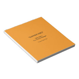 Retro Orange Textur – Sommerliche Stimmung Kunst Notizblock
