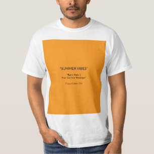 Retro Orange Textur – Sommerliche Stimmung Kunst T-Shirt