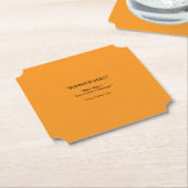 Retro Orange Textur – Sommerliche Stimmung Kunst Untersetzer (angewinkelt)