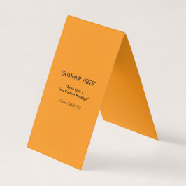 Retro Orange Textur – Sommerliche Stimmung Kunst Visitenkarten