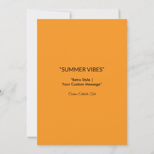 Retro Orange Texture - Summer Vibes Art Ankündigung (Vorderseite)