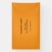 Retro Orange Texture – Summer Vibes Art Banner (Vertikal)