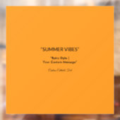 Retro Orange Texture - Summer Vibes Art Fensteraufkleber (Blatt 2)
