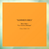 Retro Orange Texture - Summer Vibes Art Fensteraufkleber (Blatt 3)