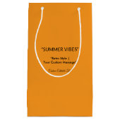 Retro Orange Texture – Summer Vibes Art Kleine Geschenktüte (Vorderseite)