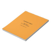 Retro Orange Texture – Summer Vibes Art Notizblock (Rotiert)