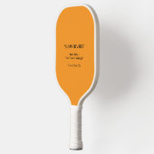 Retro Orange Texture - Summer Vibes Art Pickleball Schläger (Links)
