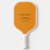Retro Orange Texture - Summer Vibes Art Pickleball Schläger (Vorderseite)