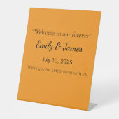 Retro Orange Texture – Summer Vibes Art Sockelschild (Vorderseite)