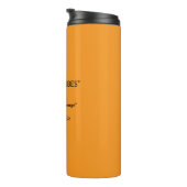 Retro Orange Texture - Summer Vibes Art Thermosbecher (Nach rechts gedreht)