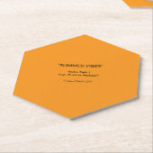 Retro Orange Texture – Summer Vibes Art Untersetzer (angewinkelt)