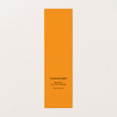 Retro Orange Texture – Summer Vibes Art Visitenkarten (Außenseite Aufgefaltet)