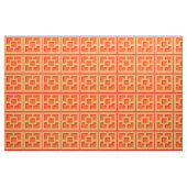 Retro Orange Trellis Fabric Stoff (Yard (91,4 cm))