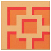 Retro Orange Trellis Fabric Stoff (Nahaufnahme)