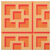 Retro Orange Trellis Fabric Stoff (Muster)