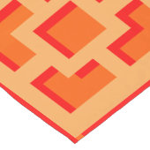 Retro Orange Trellis Table Runner Kurzer Tischläufer (Ecke)