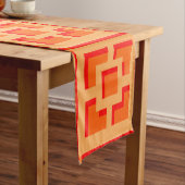 Retro Orange Trellis Table Runner Kurzer Tischläufer (Beispiel)