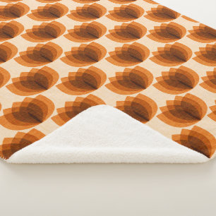 Retro-Orange-Tulpen-Blume Sherpadecke