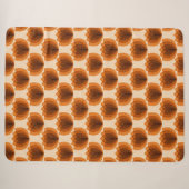Retro-Orange-Tulpen-Blume Sherpadecke (Vorderseite (Horizontal))