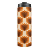 Retro-Orange-Tulpen-Blume Thermosbecher (Vorderseite)