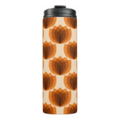 Retro orange Tulpenblumen Thermosbecher (Vorderseite)