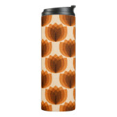 Retro orange Tulpenblumen Thermosbecher (Nach links gedreht)