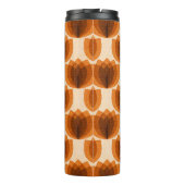 Retro orange Tulpenblumen Thermosbecher (Rückseite)