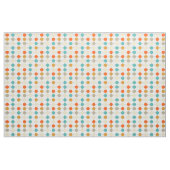 Retro Orange Turquoise Tan Cream Circles MCM Stoff (Fat Quarter (45,7 x 55,9 cm))