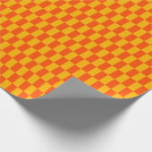 Retro-Orange- und Gelbkarton Geschenkpapier (Ecke)