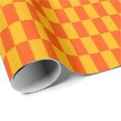 Retro-Orange- und Gelbkarton Geschenkpapier (Rolleneckpunkt)