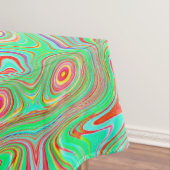 Retro Orange und Lime Green Abstrakt Pattern Tischdecke (Beispiel)