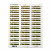 Retro Orange und Olive Jungle Floral mit Monogramm (Vorne)