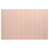 Retro orange und rosa Blumen auf Ogee-Muster Stoff (Yard (91,4 cm))
