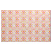 Retro orange und rosa Blumen auf Ogee-Muster Stoff (Fat Quarter (45,7 x 55,9 cm))