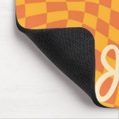 Retro Orange Warpe Schachbrett Board Individuelle  Mousepad (Ecke)