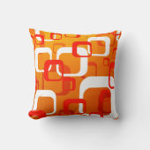 Retro-Orange-Würfel-Design Kissen (Vorderseite)