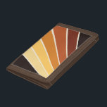 Retro Orange Yellow 70er Streifen Tri-fold Geldbeutel<br><div class="desc">Retro Orange Yellow 70er Strips Brieftasche</div>