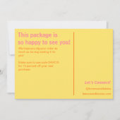 Retro Orange Yellow Pink Small Business Order als Dankeskarte (Vorderseite)