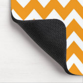 Retro ORANGE Zickzack-Muster Mousepad (Ecke)