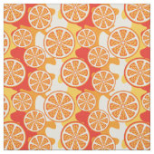 Retro orange Zitrusfrucht-Muster Stoff (Muster)